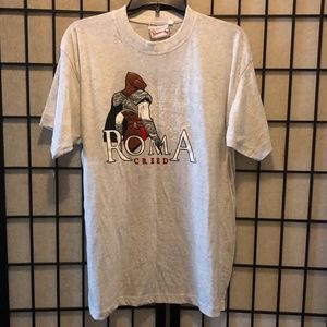 Roma Creed 3-D Embossed Men’s T-Shirt  Size Large 100% Cotton